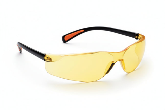 Occhiali Di Protezione Stanghette Fisse Sport Gialli - 6 Pezzi Excel