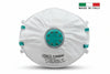 Mascherine Con Valvola Ffp2 Bls Classic 129Bw Imbustata Singolarmente- - 129Bw - 10 Pezzi Bls