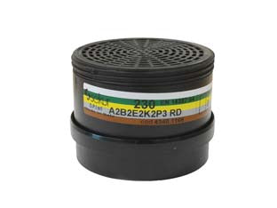 Filtro Combinato Serie 230 A2 B2 E2 K2 P3 R D Per Maschera Polimask230 230 A2 B2 E2 K2 P3 R D Sekur