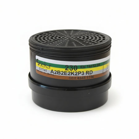 Filtro Combinato Serie 230 A2 B2 E2 K2 P3 R D Per Maschera Polimask230 230 A2 B2 E2 K2 P3 R D Sekur