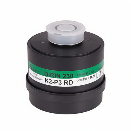 Filtro Combinato Dirin 230 A2 B2 E2 K2 P3 R D Per Maschera Selecta 230 A2 B2 E2 K2 P3 R D Sekur