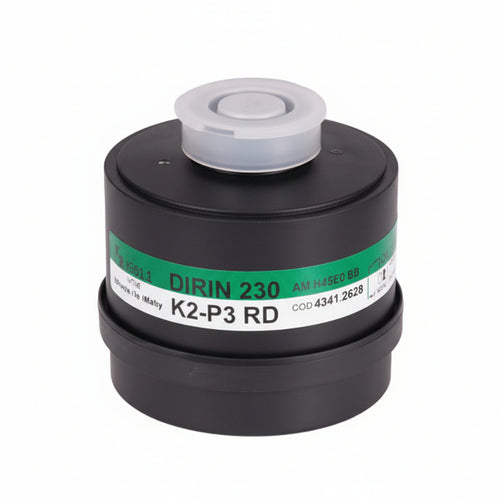 Filtro Combinato Dirin 230 A2 B2 E2 K2 P3 R D Per Maschera Selecta 230 A2 B2 E2 K2 P3 R D Sekur
