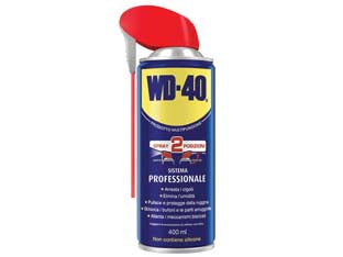 Wd-40 Lubrificante Spray Multiuso 5 Funzioni Ml.400- - Ml.400 Spray C/Erogatore A Doppia Posizione - 12 Pezzi Wd40