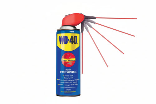 Wd-40 Lubrificante Spray Multiuso 5 Funzioni Ml.500- - Ml.500 Spray C/Erogatore A Doppia Posizione - 6 Pezzi Wd40