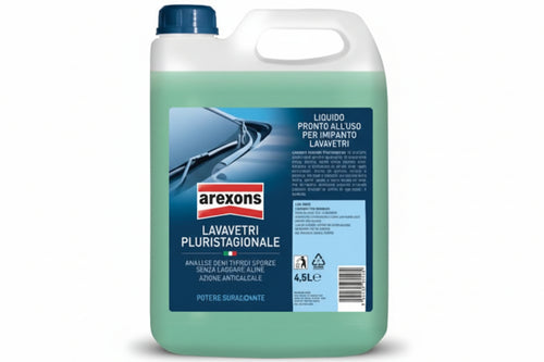 Lavavetro Pluristagione Per Auto- - Ml.4500 In Tanica - 4 Pezzi Arexons