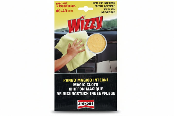Wizzy Panno Bimicrofibra Magico Interni- - Cm.40X40 (1618) - 2 Blister Arexons