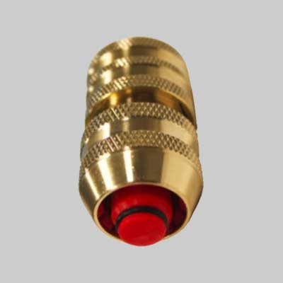 Raccordo Portagomma Rapido In Ottone 'Acquastop' 1/2-5/8