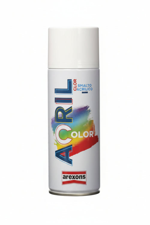 Acrilcolor Smalto Acrilico Spray- - Ml.400 - Grigio Chiaro Ral 7035 (3957) - 6 Pezzi Arexons