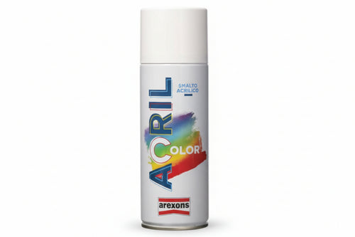 Acrilcolor Smalto Acrilico Spray- - Ml.400 - Verde Muschio Opaco Ral 6005 (3989) - 6 Pezzi Arexons