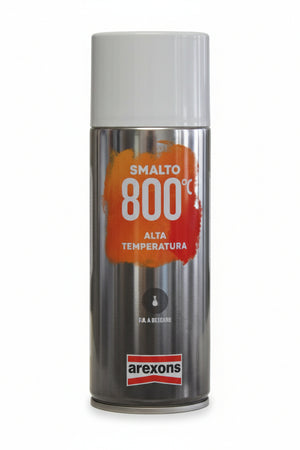 Smalto 800 °C Alta Temperatura Spray- - Ml.400 Bianco (3330) - 6 Pezzi Arexons