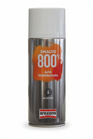 Smalto 800 °C Alta Temperatura Spray- - Ml.400 Alluminio (3331) - 6 Pezzi Arexons