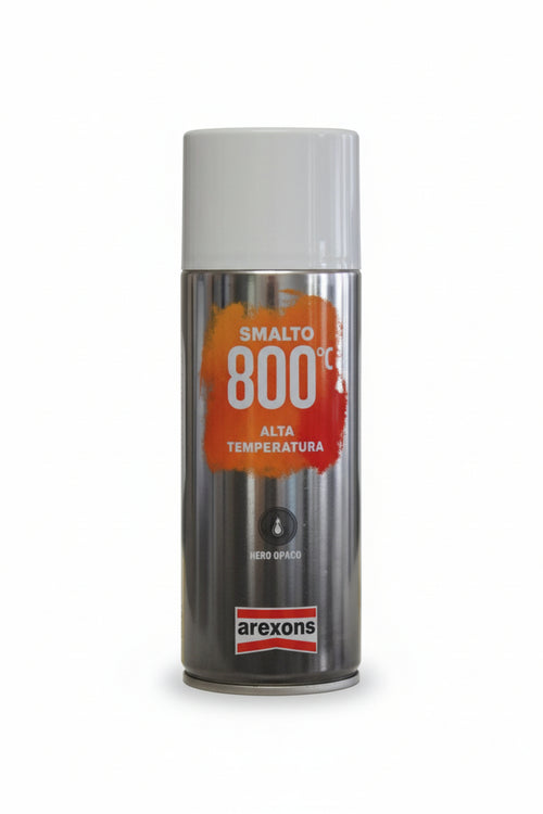 Smalto 800 °C Alta Temperatura Spray- - Ml.400 Nero (3332) - 6 Pezzi Arexons