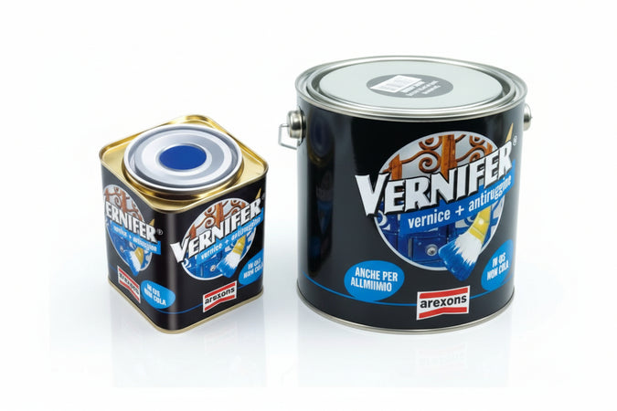 Vernifer Vernice Antiruggine In Gel Grigio Ferro Satinato (4885) Ml.750 Arexons