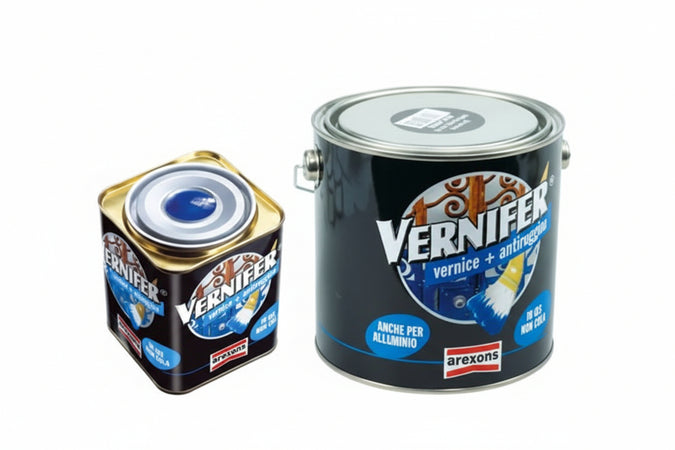 Vernifer Vernice Antiruggine In Gel Nero Satinato (4886) Ml.750 Arexons