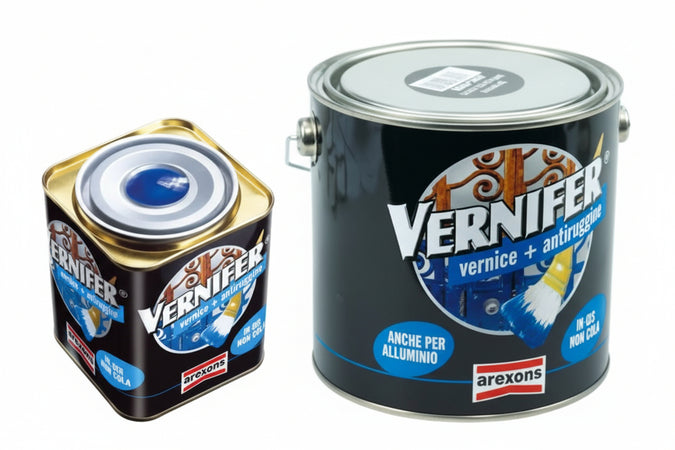 Vernifer Vernice Antiruggine In Gel Grafite Metallizzato (4907) Ml.750 Arexons