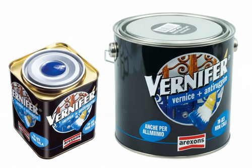 Vernifer Vernice Antiruggine In Gel Grigio Peltro Metallizzato (4909) Ml.750 Arexons