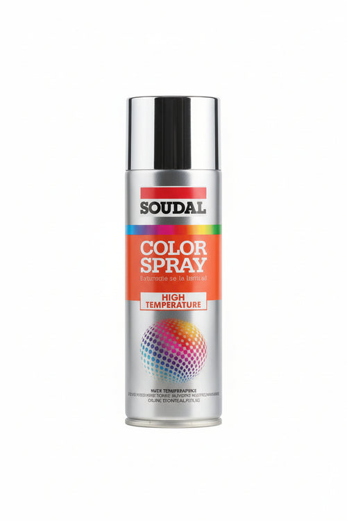 Color Spray Alte Temperature Smalto Spray- - Ml.400 - Bianco Opaco (156121) - 6 Pezzi Soudal