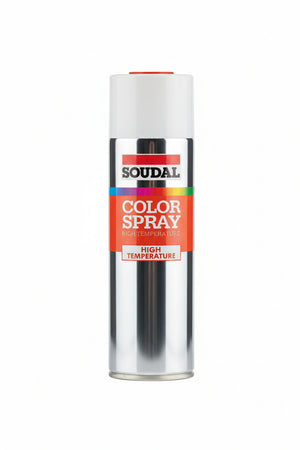 Color Spray Alte Temperature Smalto Spray- - Ml.400 - Rosso (155561) - 6 Pezzi Soudal