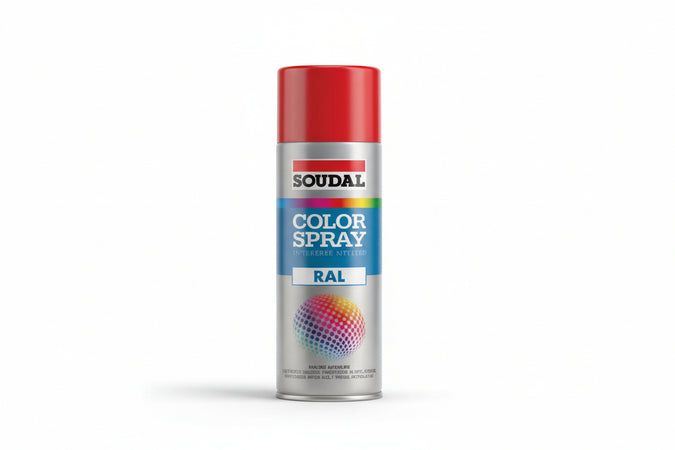 Color Spray Smalto Acrilico Spray- - Ml.400 - Bianco Puro Ral 9010 Opaco (155519) - 6 Pezzi Soudal