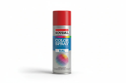Color Spray Smalto Acrilico Spray- - Ml.400 - Rosso Fuoco Ral 3000 (155520) - 6 Pezzi Soudal