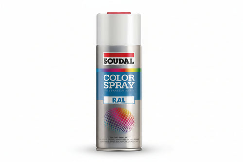 Color Spray Smalto Acrilico Spray- - Ml.400 - Rosso Traffico Ral 3020 (155521) - 6 Pezzi Soudal