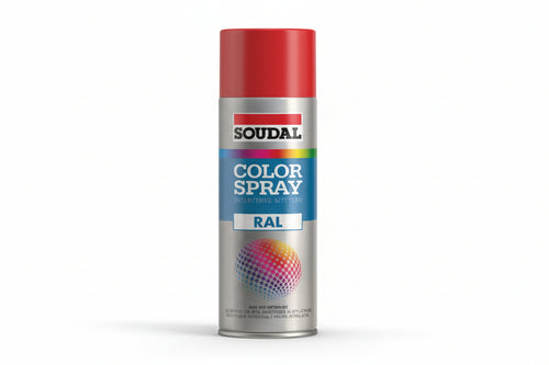 Color Spray Smalto Acrilico Spray- - Ml.400 - Grigio Argento Ral 7001 (155525) - 6 Pezzi Soudal