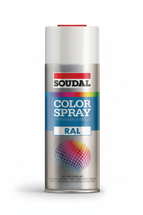 Color Spray Smalto Acrilico Spray- - Ml.400 - Giallo Traffico Ral 1023 (155536) - 6 Pezzi Soudal