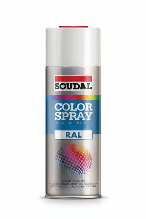 Color Spray Smalto Acrilico Spray- - Ml.400 - Blu Genziana Ral 5010 (155542) - 6 Pezzi Soudal