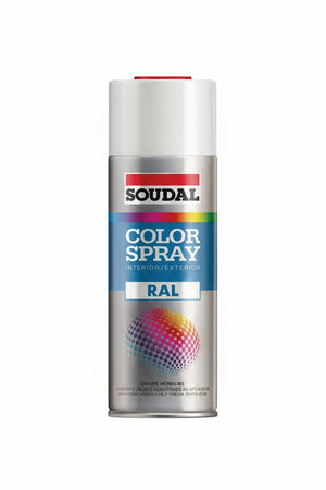 Color Spray Smalto Acrilico Spray- - Ml.400 - Grigio Siliceo Ral 7032 (155555) - 6 Pezzi Soudal