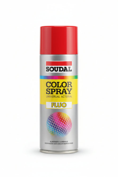 Color Spray Fluo Smalto Acrilico Fluorescente Spray- - Ml.400 - Blu Fluorescente (160344) - 6 Pezzi Soudal