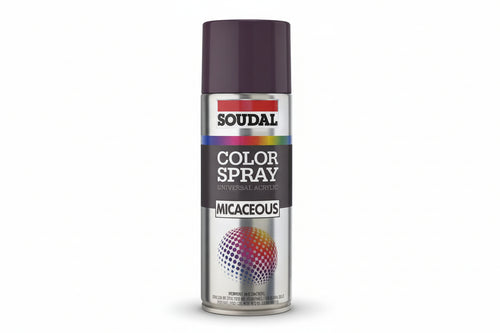 Color Spray Ferromicaceo Smalto Acrilico Antichizzante Spray- - Ml.400 - Nero Grafite (160349) - 6 Pezzi Soudal