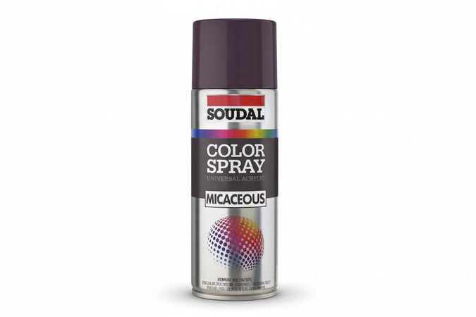 Color Spray Ferromicaceo Smalto Acrilico Antichizzante Spray- - Ml.400 - Nero Grafite (160349) - 6 Pezzi Soudal