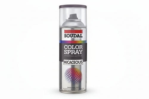 Color Spray Ferromicaceo Smalto Acrilico Antichizzante Spray- - Ml.400 - Grigio Scuro (160351) - 6 Pezzi Soudal