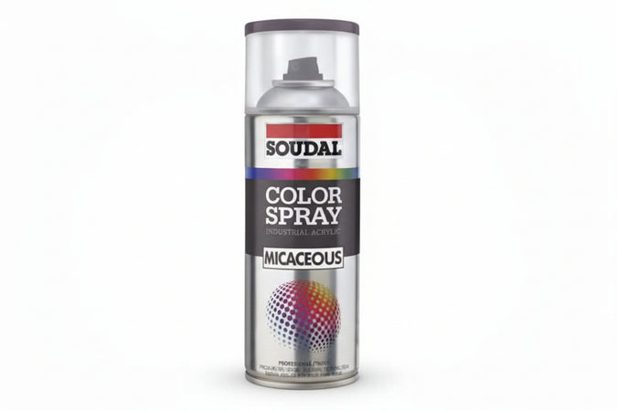 Color Spray Ferromicaceo Smalto Acrilico Antichizzante Spray- - Ml.400 - Grigio Scuro (160351) - 6 Pezzi Soudal