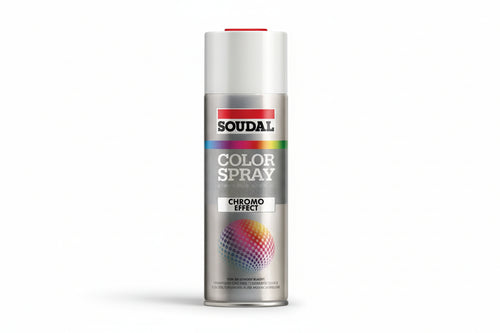 Color Spray Chromo Effect Smalto Acrilico Effetto Cromato Spray- - Ml.400 - Oro Antico (155563) - 6 Pezzi Soudal