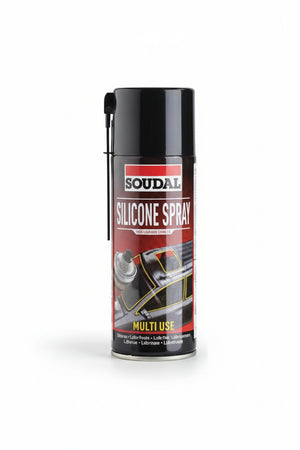 Olio Di Silicone Spray- - Ml.400 - Trasparente (119704) - 6 Pezzi Soudal