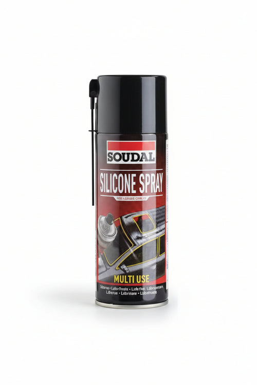 Olio Di Silicone Spray- - Ml.400 - Trasparente (119704) - 6 Pezzi Soudal