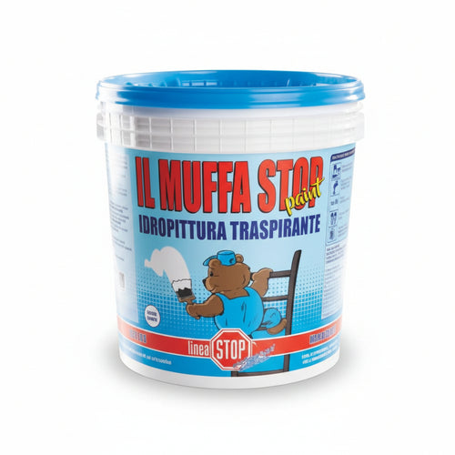 Il Muffa Stop Paint Idropittura Traspirante Lt.14 In Barattolo Dixi