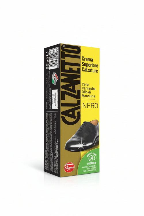 Crema Lucida Per Scarpe Nero Tubetto- - Ml.50 - 6 Pezzi Ebano