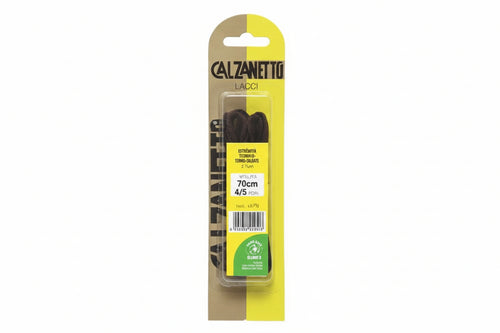 Laccio Scarpa Tondo Marrone Cm.70- - In Blister Da 2 Paia - 12 Blister Ebano