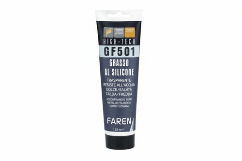 Grasso Al Silicone Trasparente Gf501- - Ml.125 - 12 Pezzi Faren