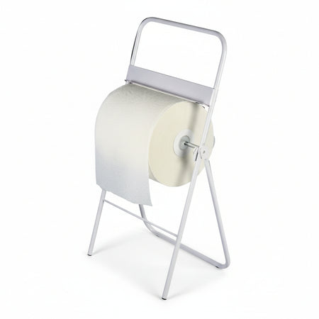 Portarotolo Da Terra Per Bobine Di Carta Asciugamano Cm.46X94X88H. Alte