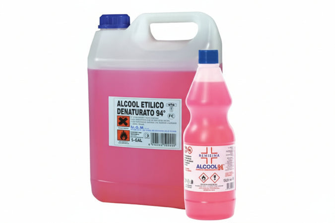 Alcool Etilico Denaturato 94 °- - Lt.1 - 12 Pezzi