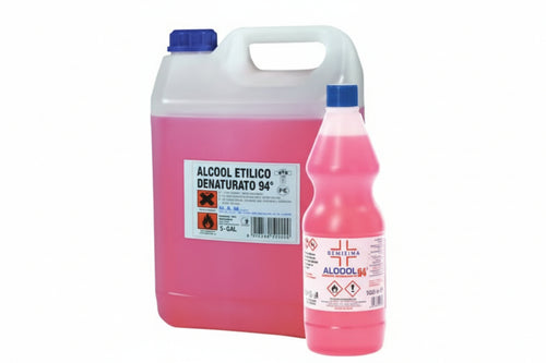 Alcool Etilico Denaturato 94 °- - Lt.5 - 4 Pezzi