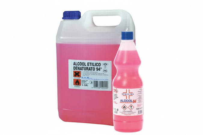 Alcool Etilico Denaturato 94 °- - Lt.5 - 4 Pezzi
