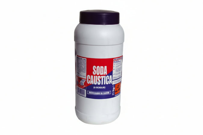 Soda Caustica A Scaglie- - Kg.1 - 12 Pezzi
