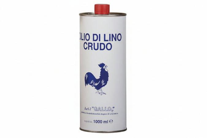Olio Di Lino Crudo- - Lt.1 - 6 Pezzi
