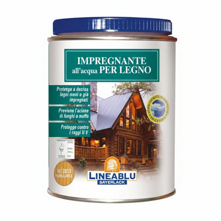 Impregnante All'Acqua Per Legno Hi 2011 Castagno/Noce Chiaro Lt.2,5 Sayerlack