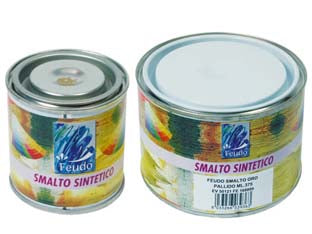 Smalto Sintetico- - Ml.375 Oro Ricco - 6 Pezzi Feudo