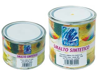 Smalto Sintetico Lucido (Lack 82)- - Ml.750 Bianco Perla Ral 1013 - 6 Pezzi Feudo